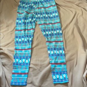 New never worn holiday leggings
